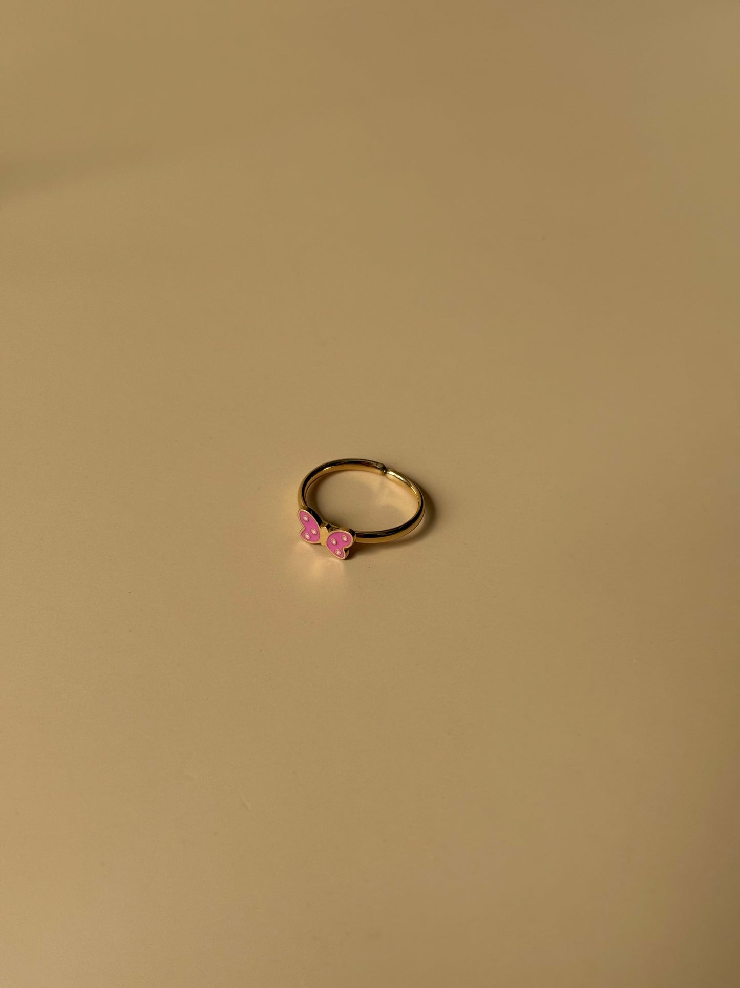 Bague Papillon Rose