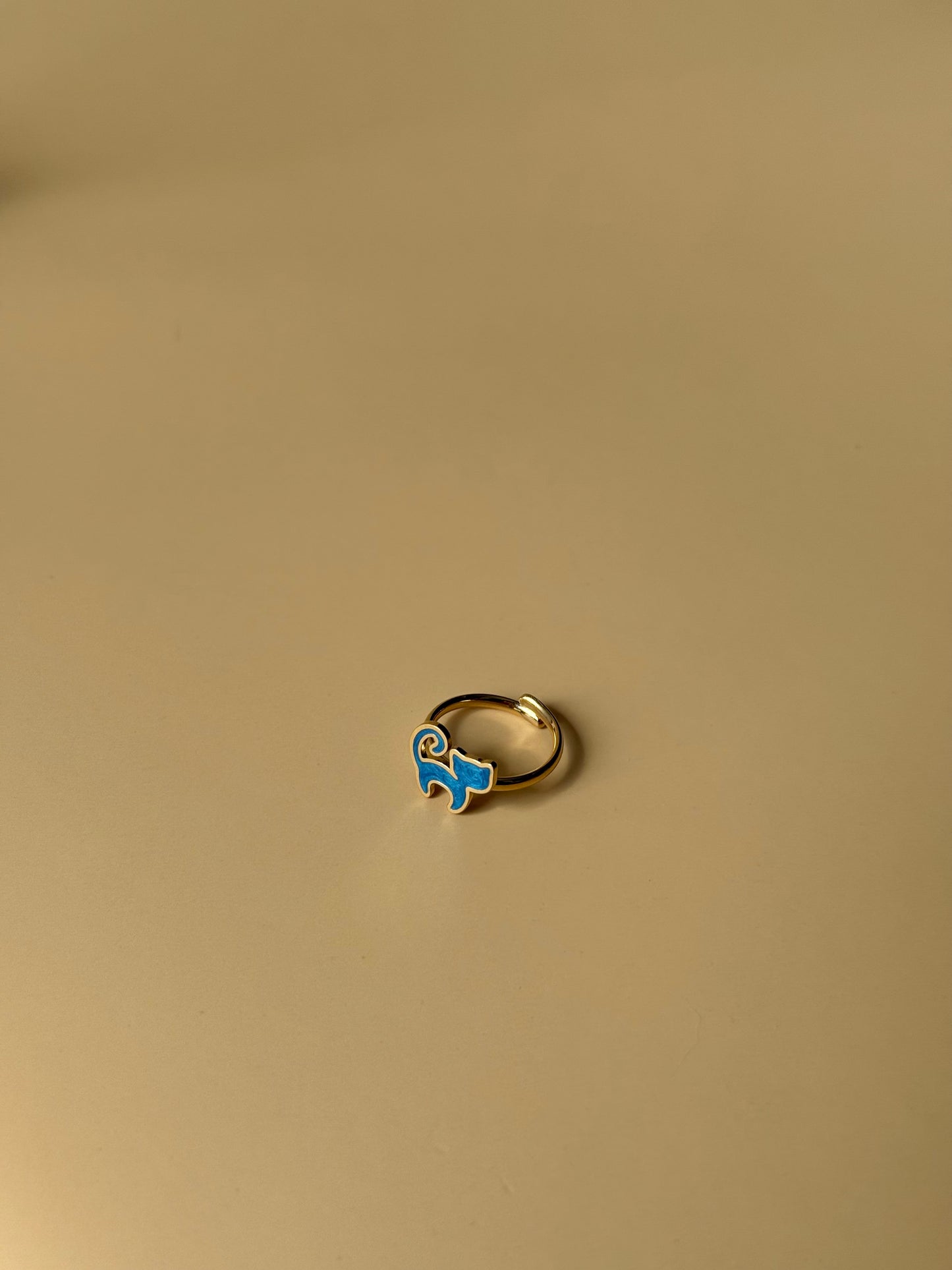 Bague Chat bleu