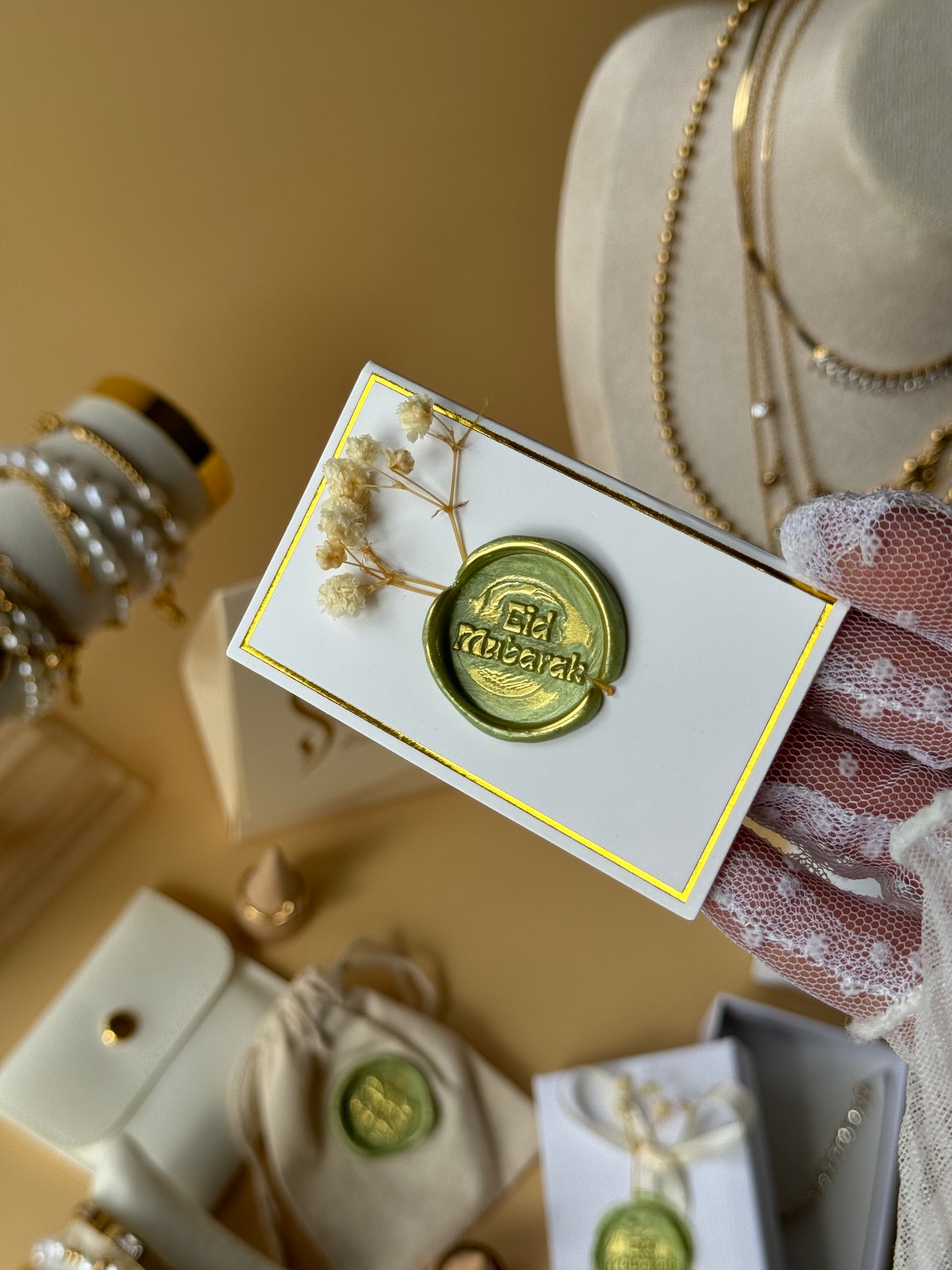 Emballage cadeau Eid - Modèle Blanc