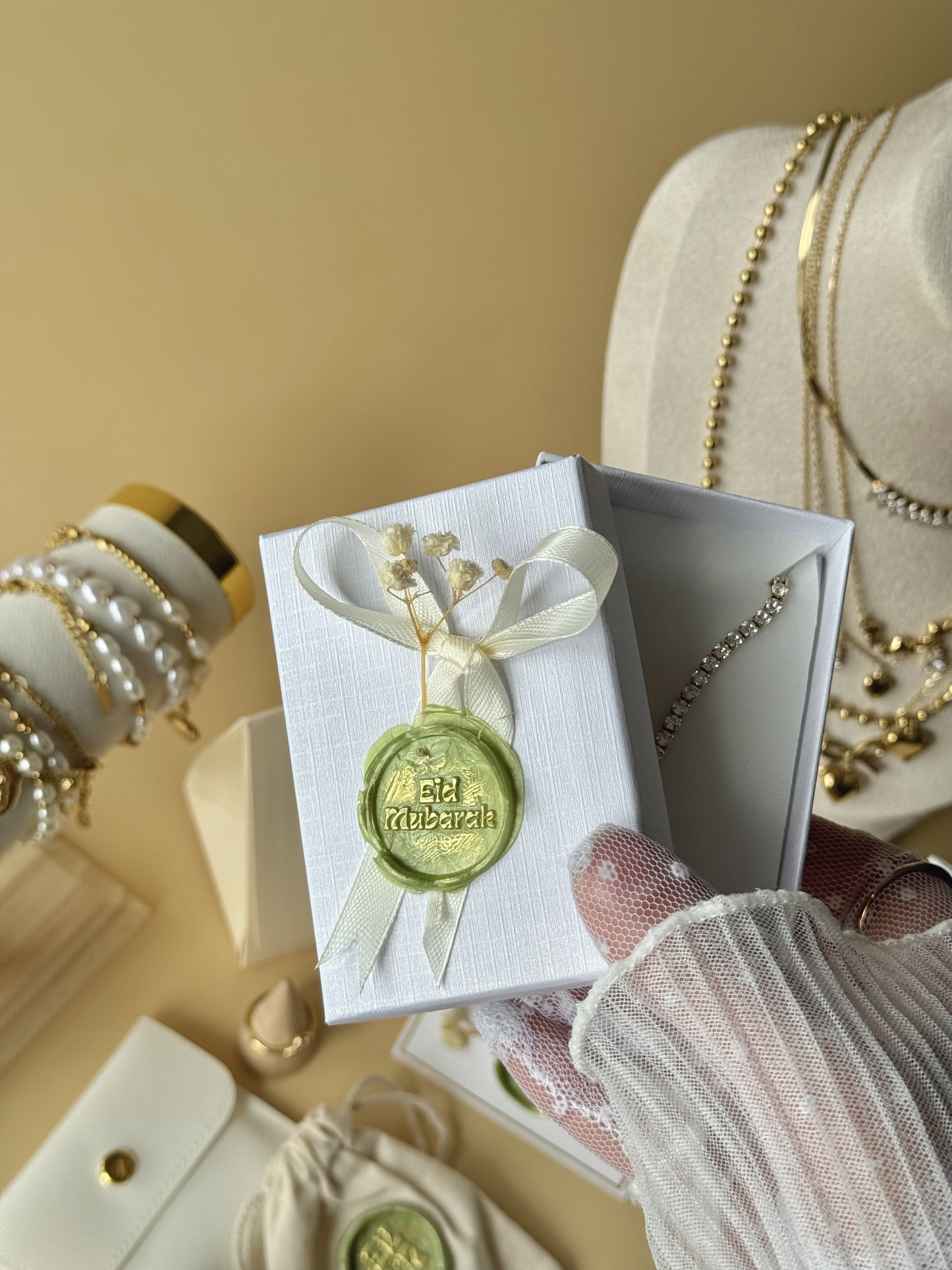 Emballage cadeau Eid - Modèle Blanc
