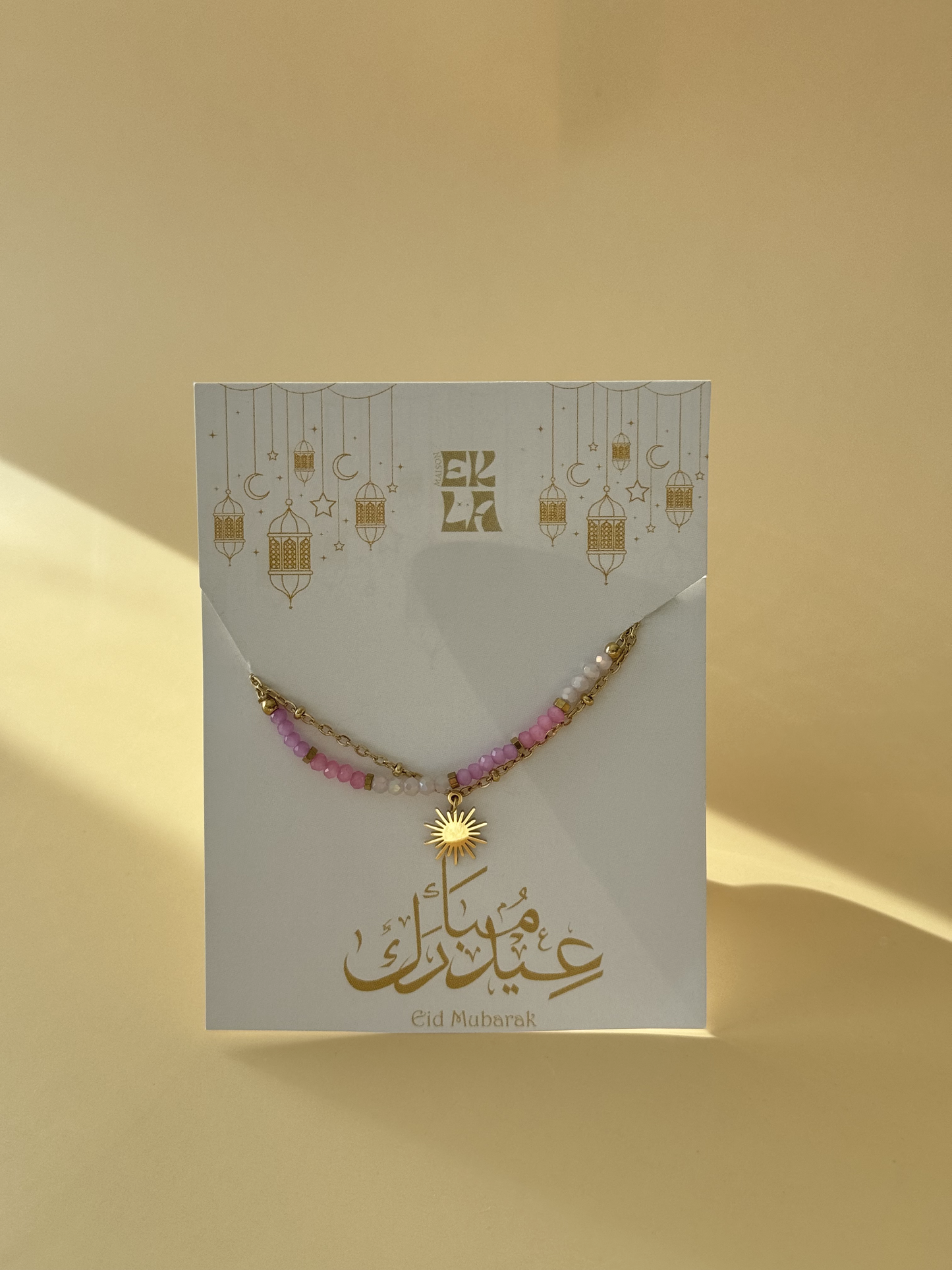 Bracelet jeunes filles au choix & carte Eid Mubarak