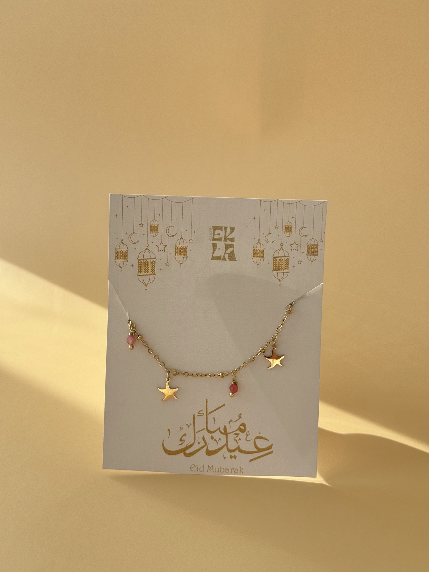 Bracelet jeunes filles au choix & carte Eid Mubarak