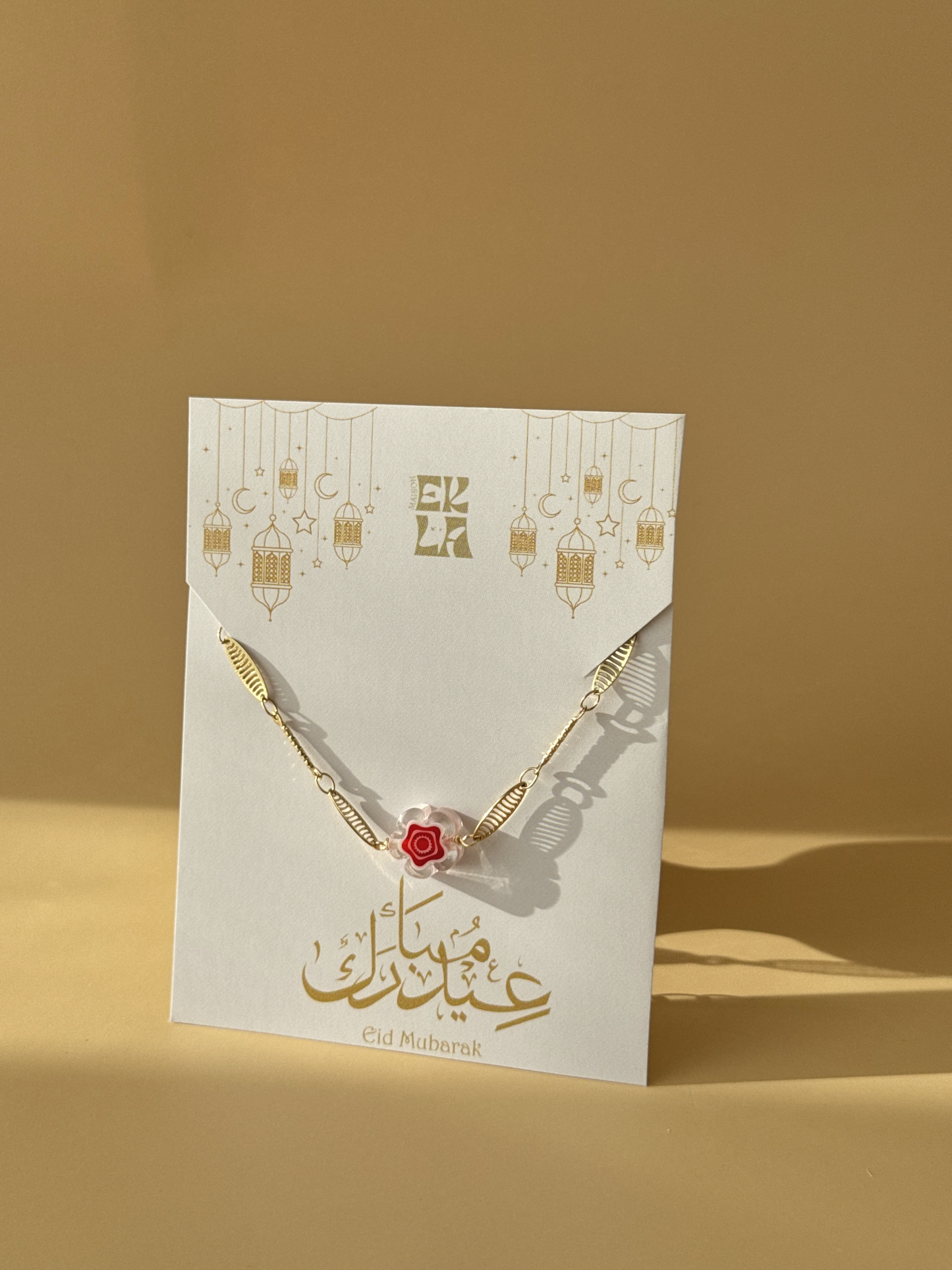 Bracelet jeunes filles au choix & carte Eid Mubarak