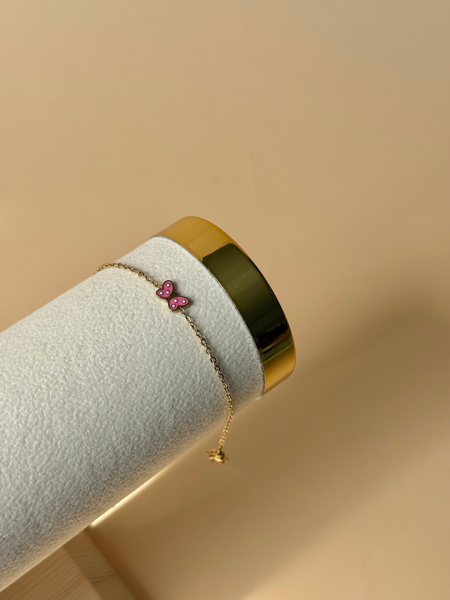 Bracelet Noeud Rose