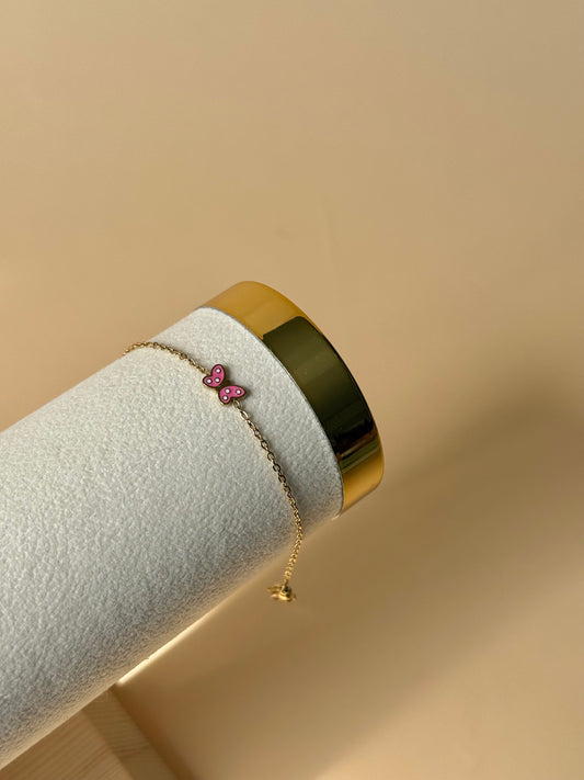 Bracelet Noeud Rose