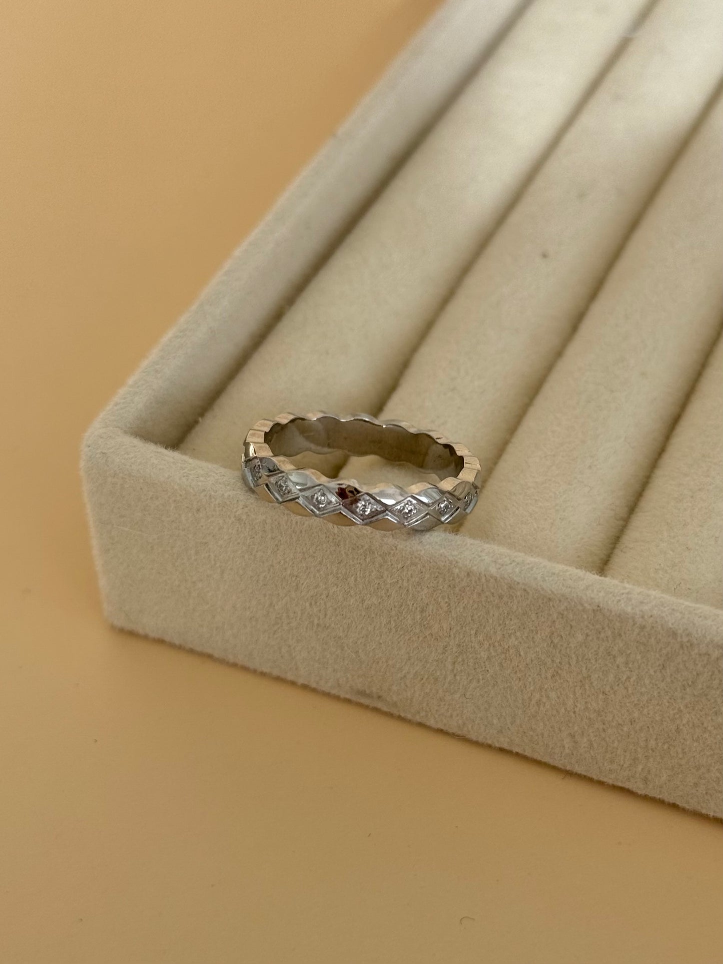 [GAMME PREMIUM PLAQUÉ OR ] Bague Lydia Silver