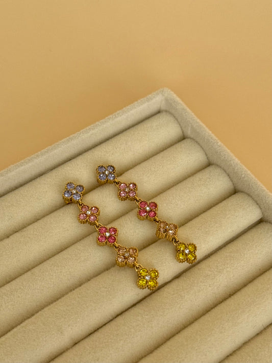 Boucles d'oreilles Lilya colorées