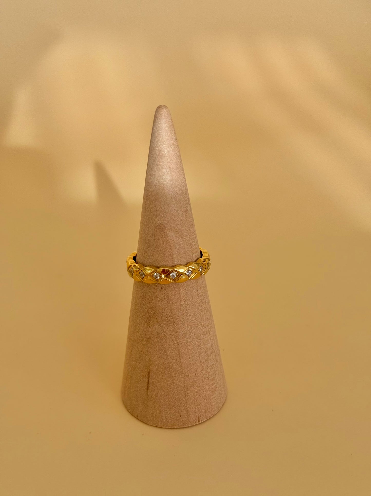 [GAMME PREMIUM PLAQUÉ OR ] Bague Lydia