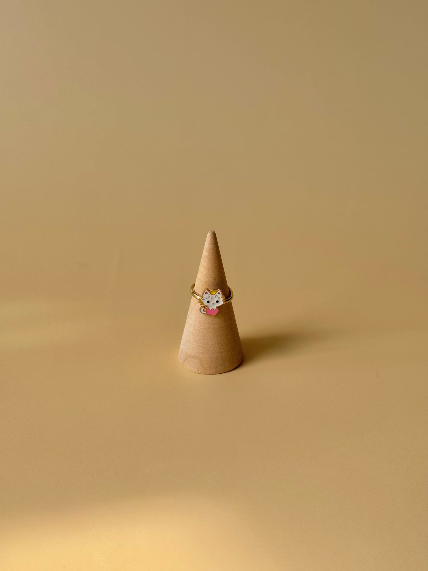 Bague Chat Rose et Blanc