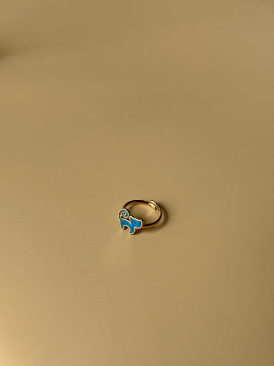Bague Chat bleu