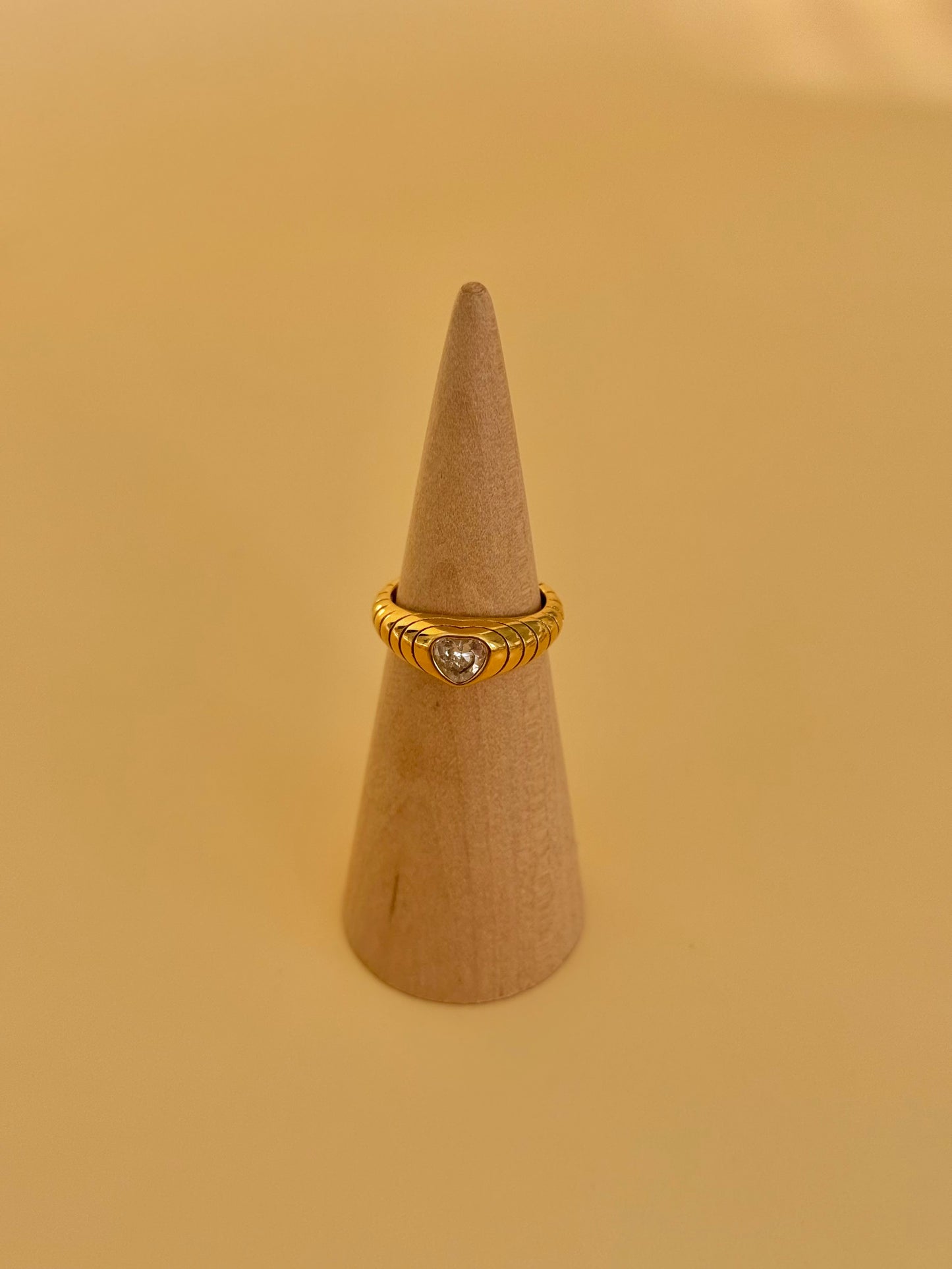 [GAMME PREMIUM PLAQUÉ OR ] Bague Lyra