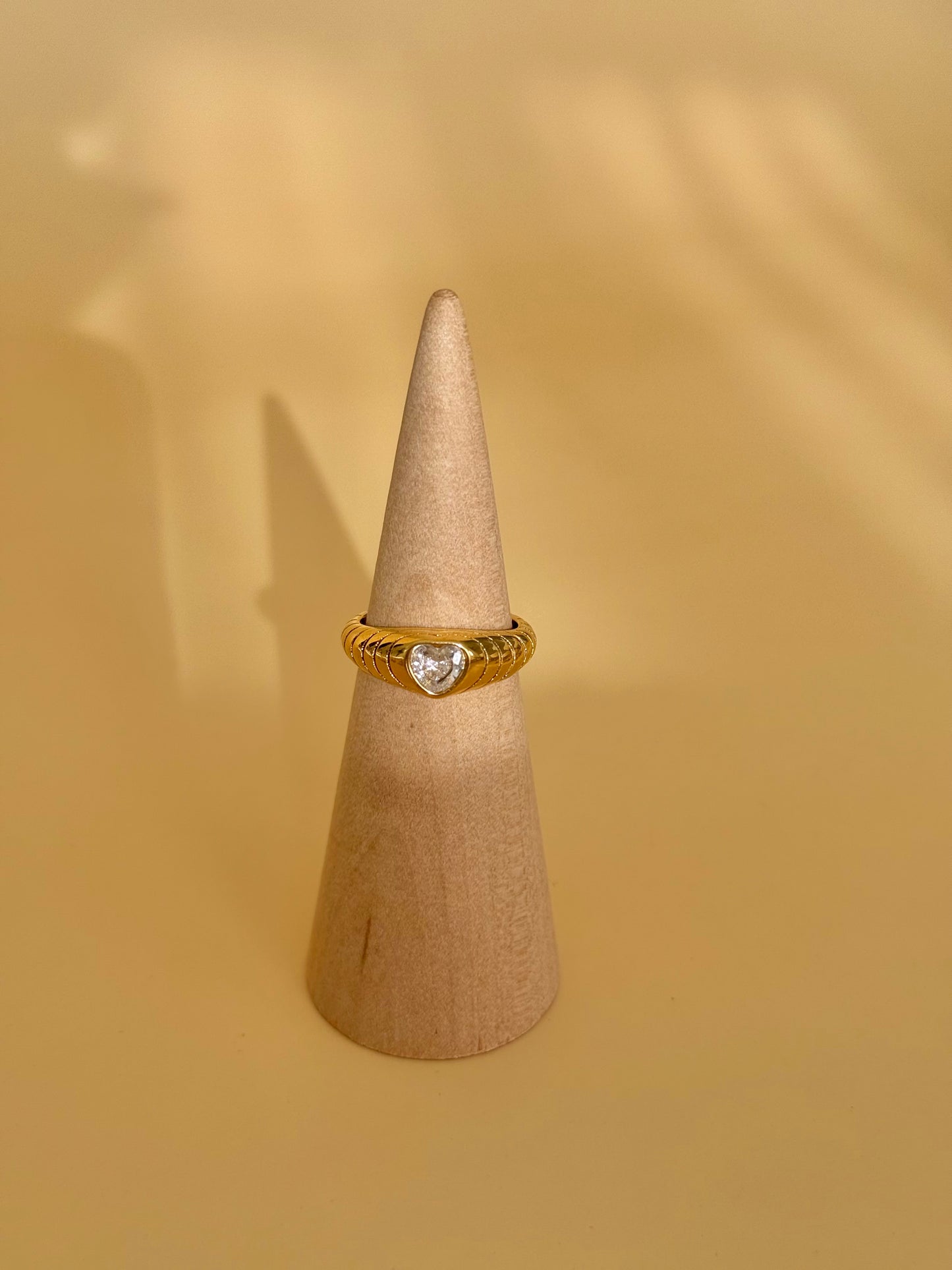 [GAMME PREMIUM PLAQUÉ OR ] Bague Lyra