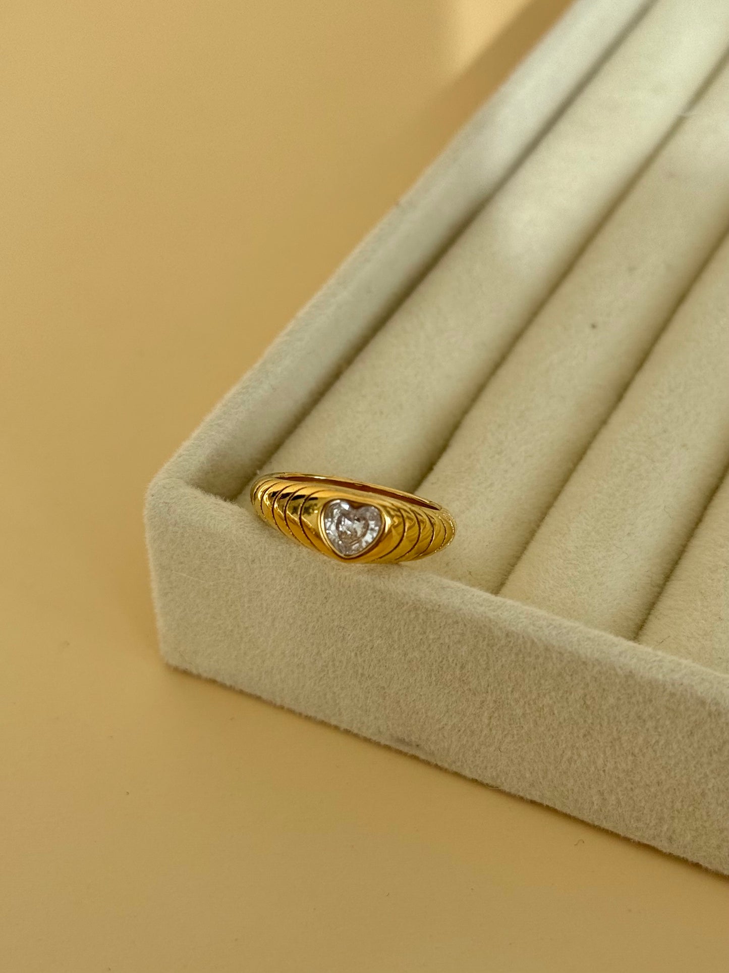 [GAMME PREMIUM PLAQUÉ OR ] Bague Lyra