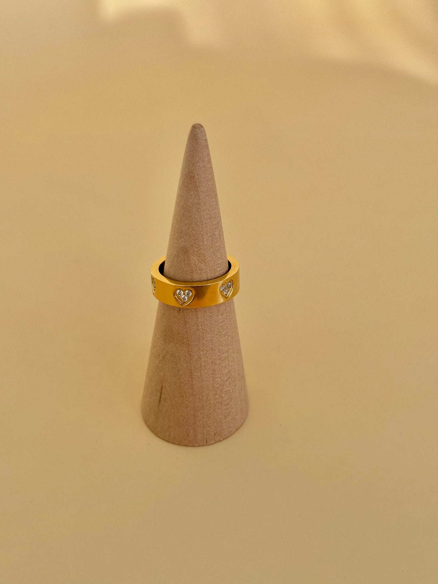 [GAMME PREMIUM PLAQUÉ OR ] Bague Love