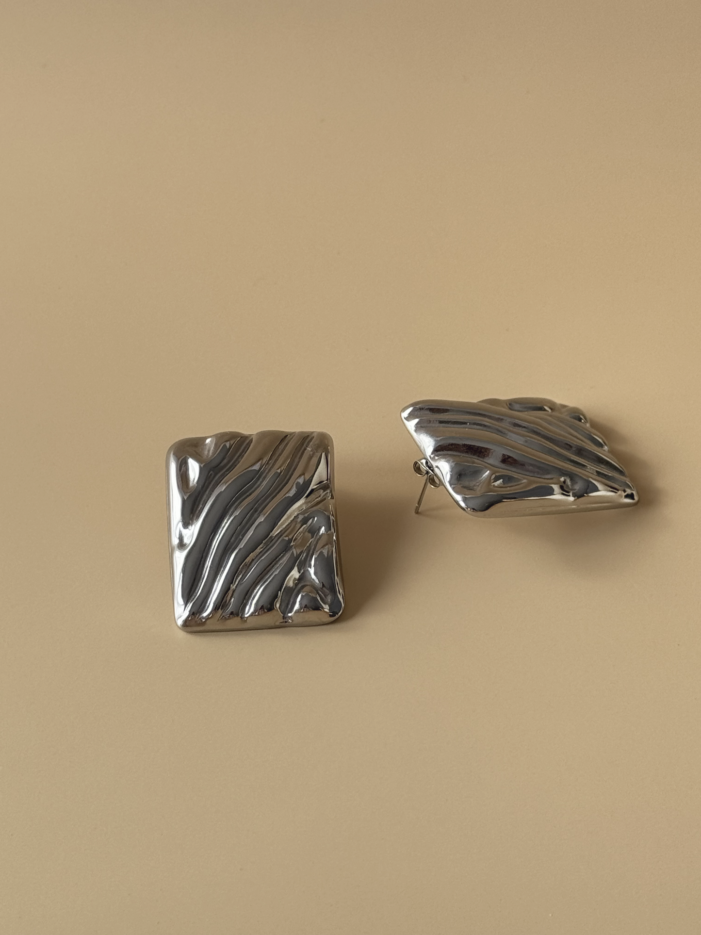 Boucles d'oreilles rectangulaires Silver