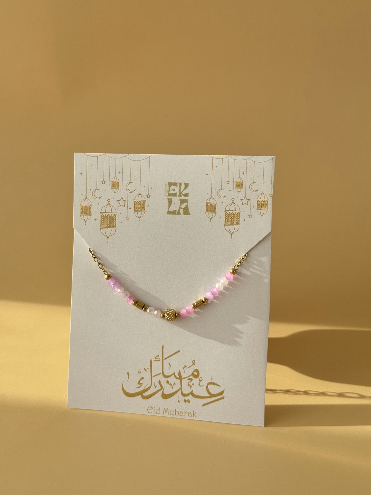 Bracelet jeunes filles au choix & carte Eid Mubarak